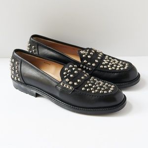 80s - SUSAN BENNIS - WARREN EDWARDS - Shoes - Men's - 10.5 - BLK Leather - Studs